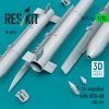 RESKIT RS35-0014 S-24 missiles with APU-68 (4 pcs) (Mi-24) (3D Printed) (1/35)